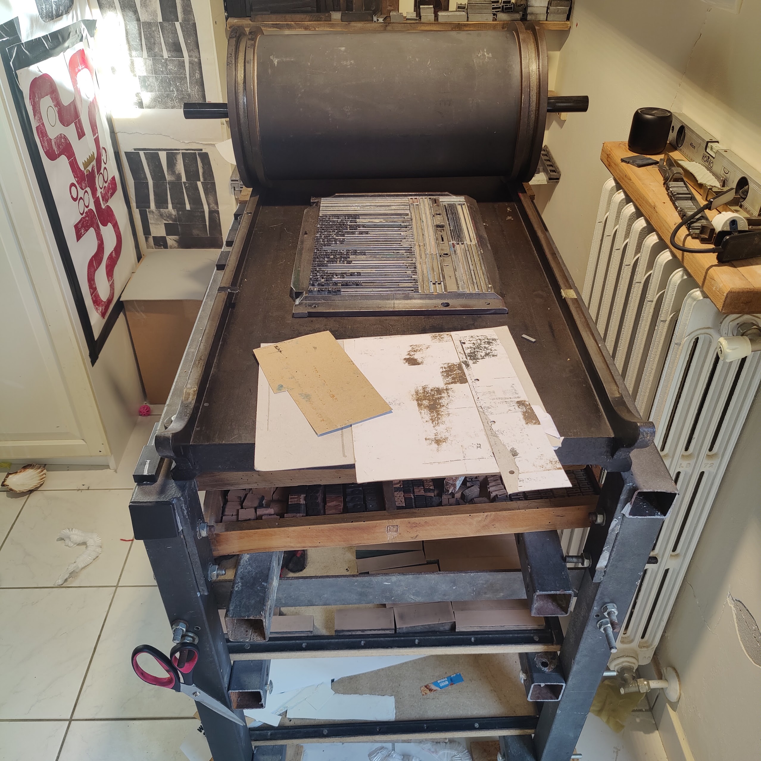 Cylinder press — the studio
