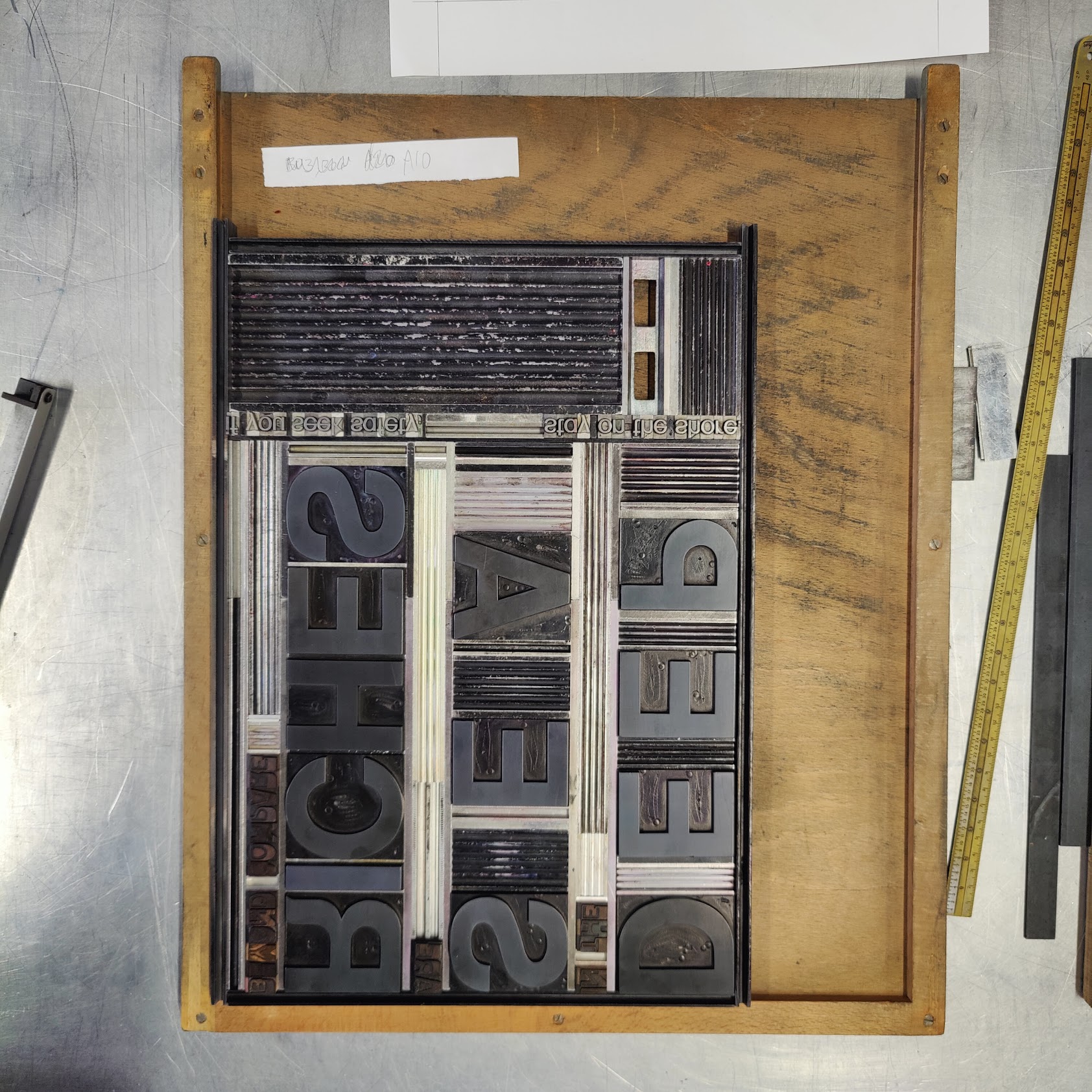 Type forme set in chase