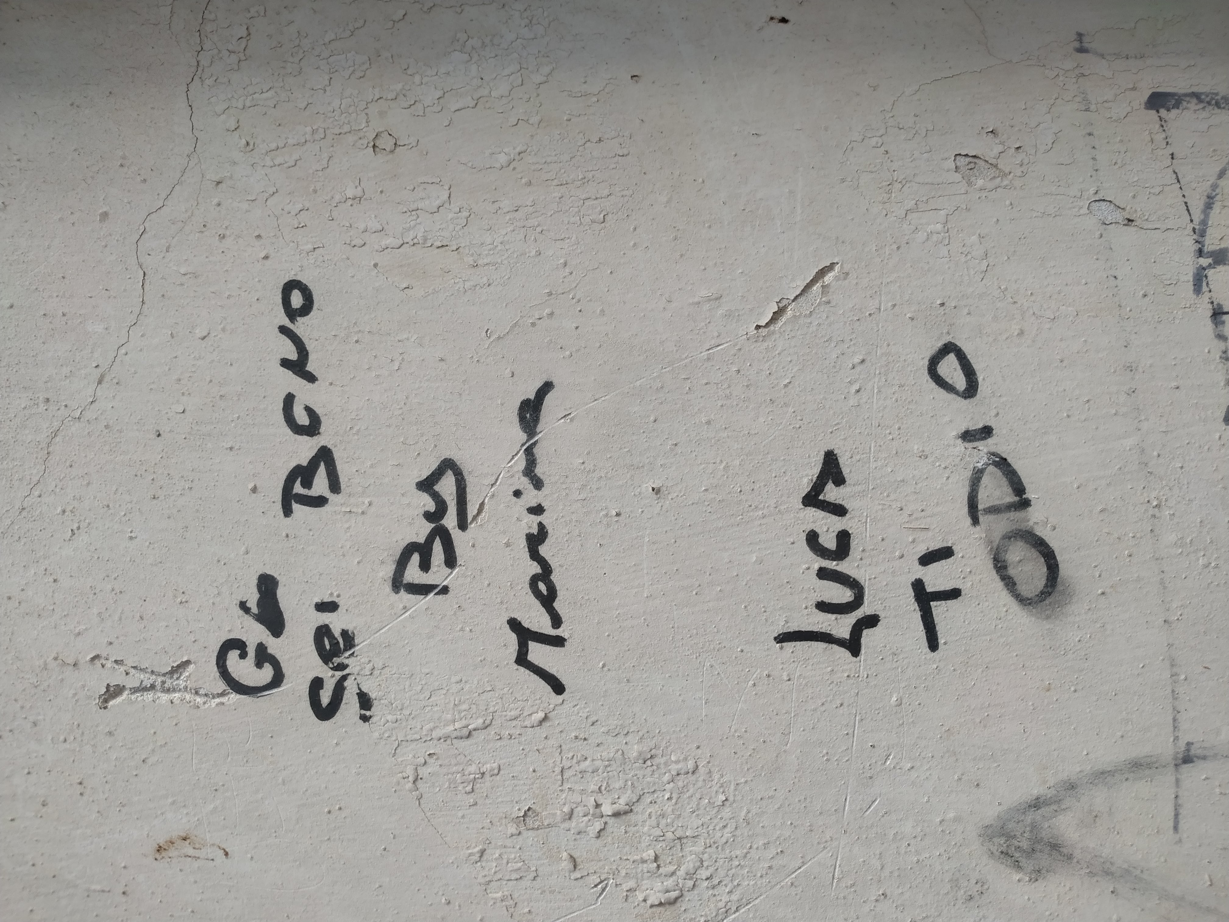 Graffiti on wall, Italy